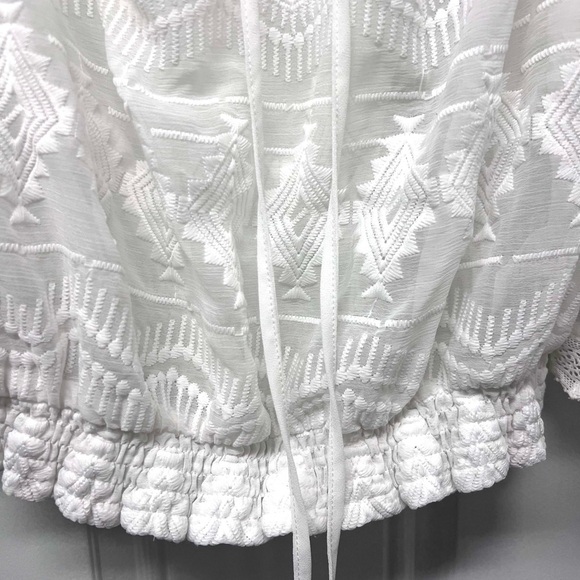 Lulu's White Lace Blouse - Picture 6 of 10